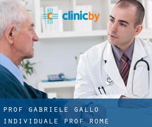 Prof Gabriele Gallo / Individuale, prof. (Rome)